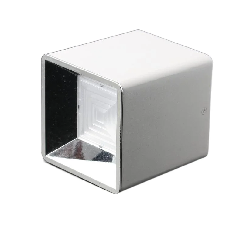 Квадратный потолочный светильник, алюминиевое Черное и белое крепление, светильник для поверхностного монтажа