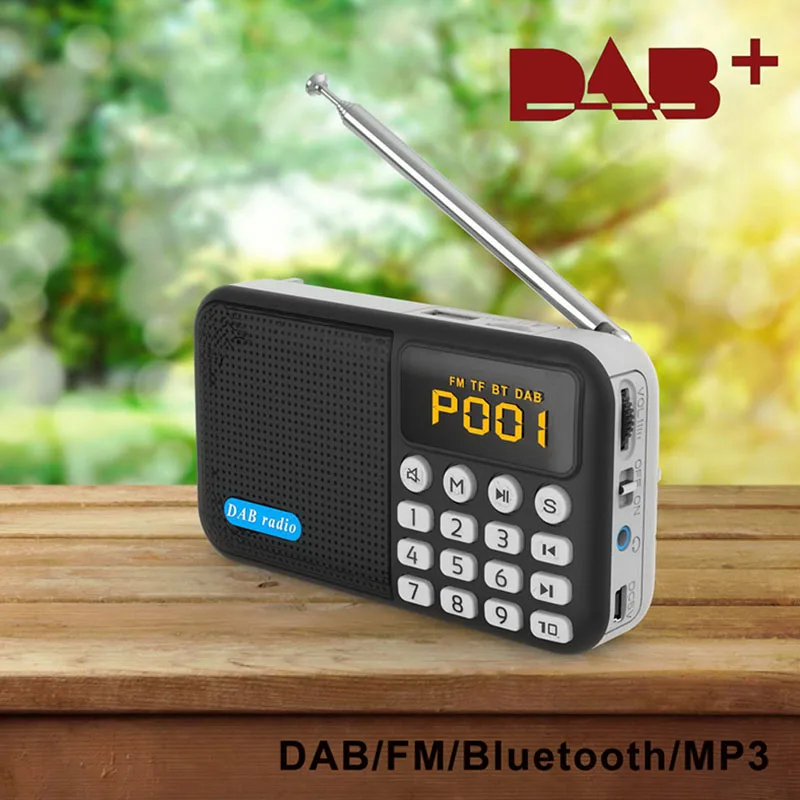  DAB-P8 портативный DAB/DAB + FM цифровое радио с синий зуб динамик и TF карты USB