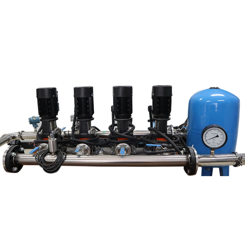 The customized constant pressure water supply pump adopts high quality stainless steel and variable speed water supply equipment