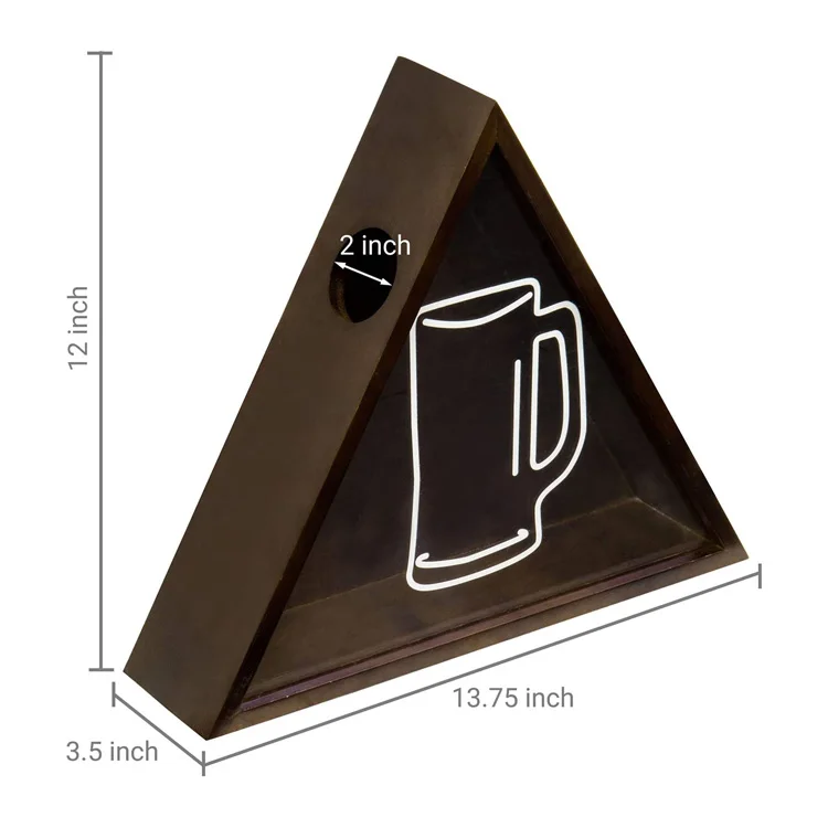 Wall Mounted Tabletop Wood and Acrylic Wine Cork Catcher and Beer Bottle Holder Shadow Boxes