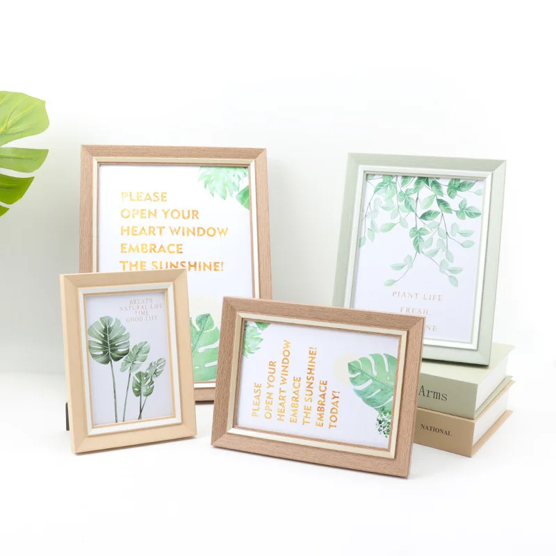 Simple Style Polystyrene Plastic Picture Photo Frame A4