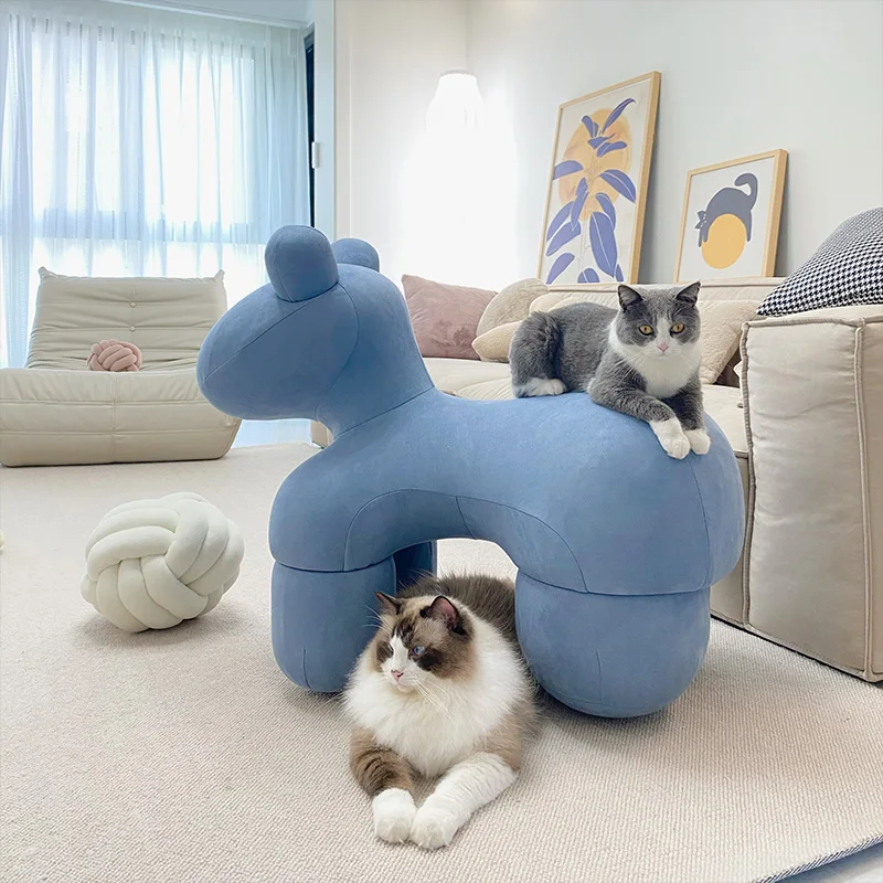Antique armchair furniture FRP frame leisure children plastic stools comfy velvet animal shape pony small accent chairs