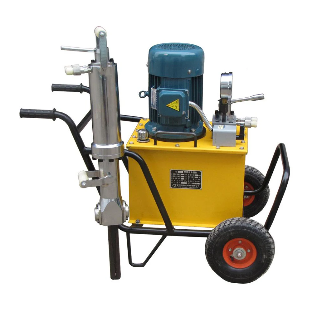 Electric hydraulic hard rock splitter stone hydraulic machine for splitting