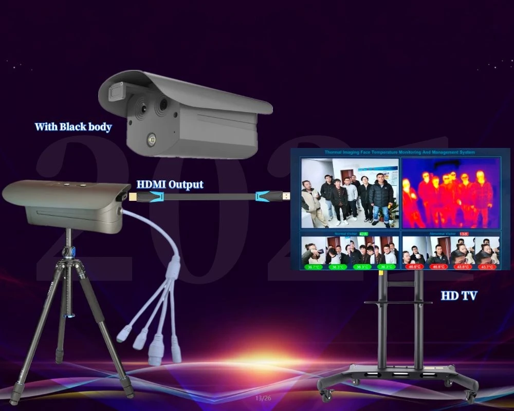 256X192 Thermal Resolution Network Camera built-in Blackbody For HDMI-compatible Output