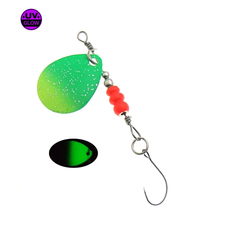 2.8g Spinner Bait Trout Spoon Fishing Spinning Metal Rotating Blade Artificial Bait Perch Pike