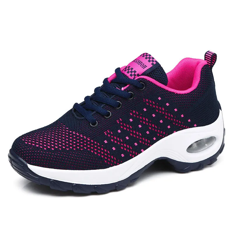 Women Platform For Chunky Sneakers Girls Jogging Shoe Ladies Tennis Air Cushion Sport Safety Thick Bottom Casual Jogger Shoes
