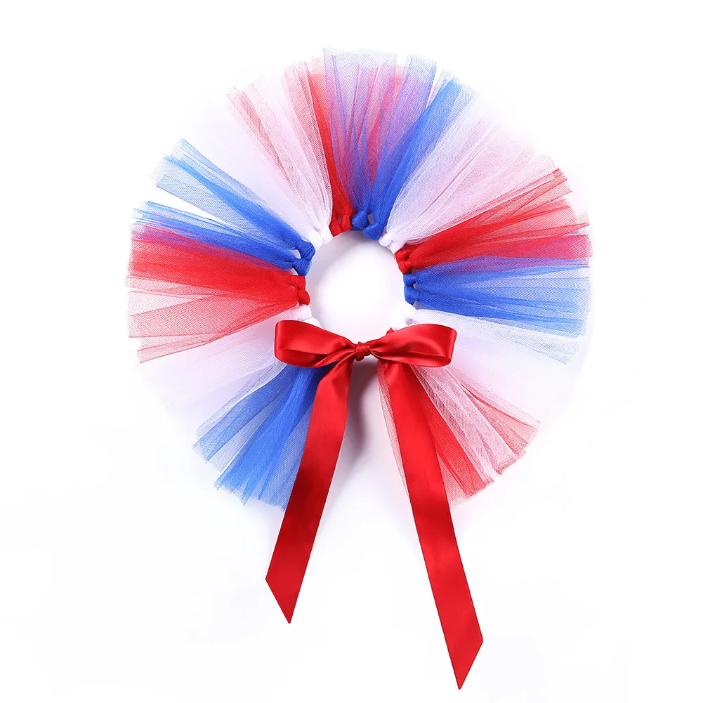 U.S. Independence Day flag pet cat dress Irish Day pet dog dress up dress cat net gauze skirt