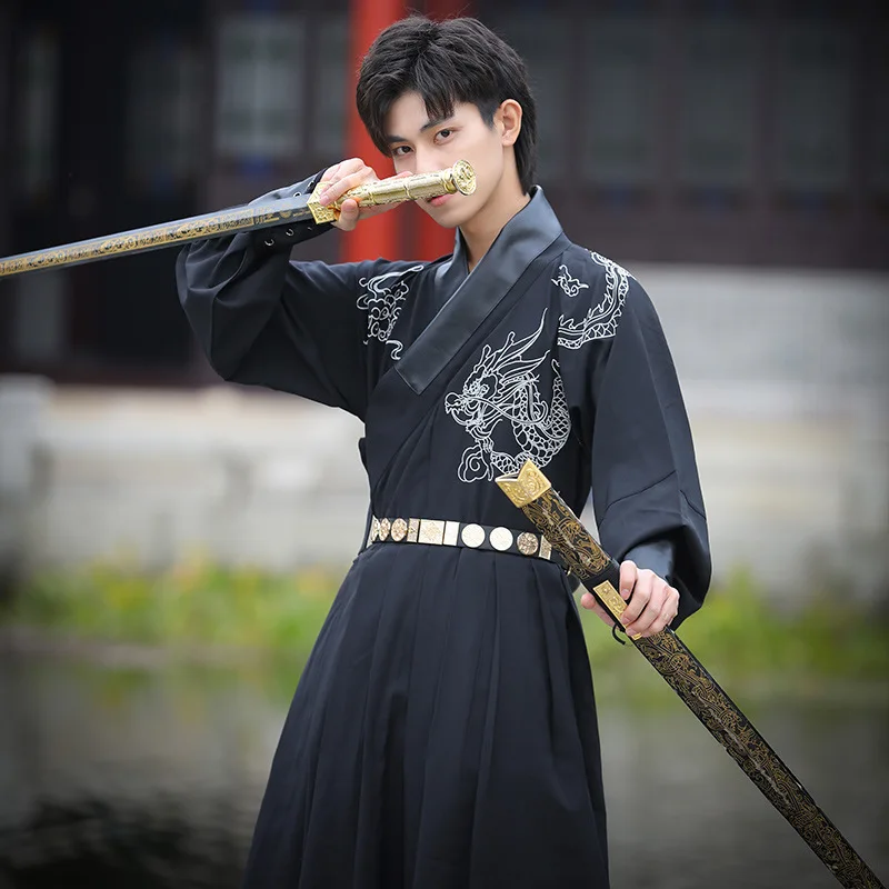 Men Hanfu Readymade 4Xl 5Xl Men Hanfu Costume Hot Sale Adult Ming Dynasty Flying fish Suit Chinese Traditional Men Hanfu