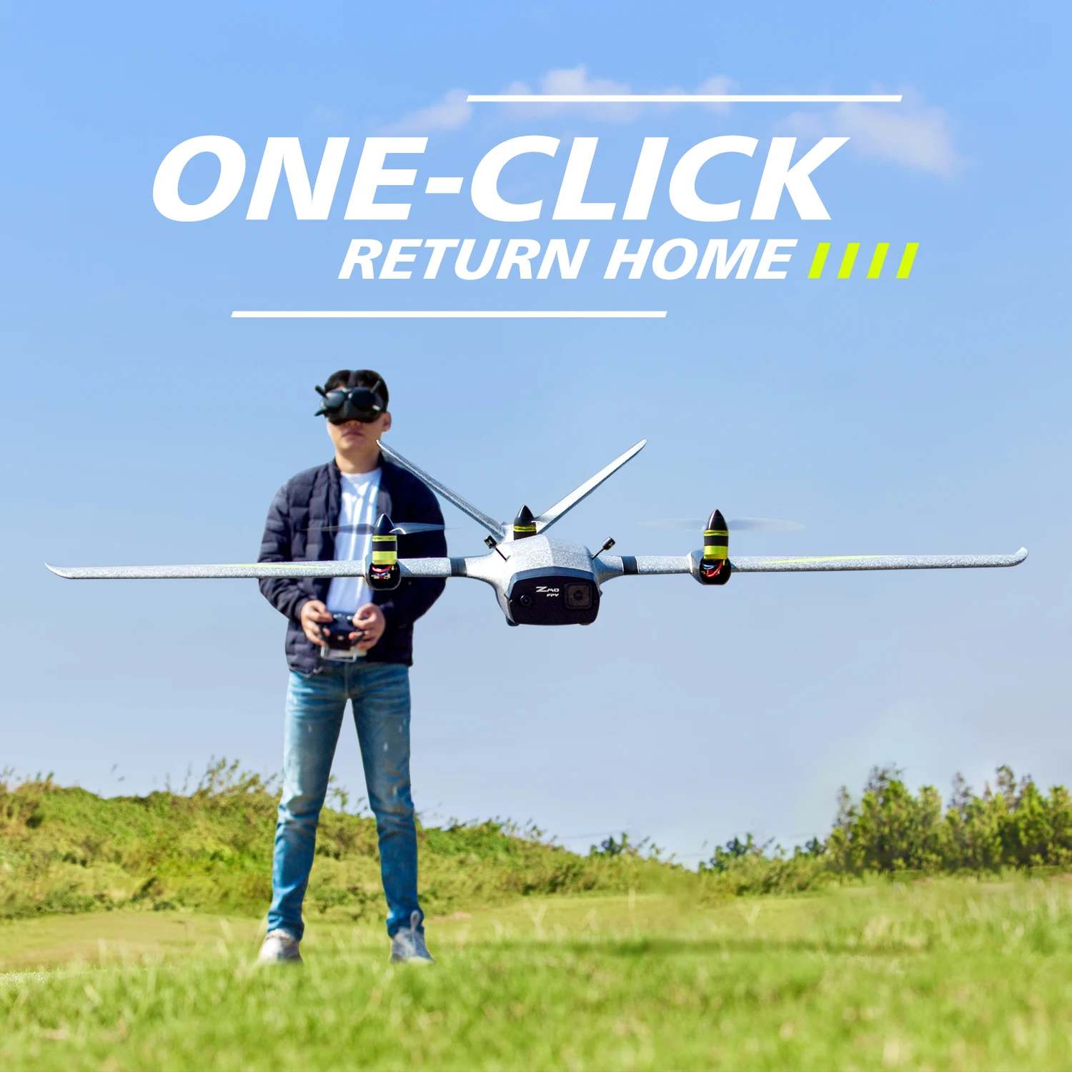Lightweight drone with HD camera and GPS stabilizer