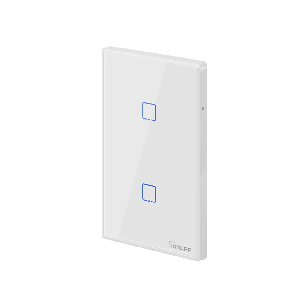  Оригинальный Sonoff T2 стандарт сша 1/2/3 комплект сенсорный настенный wi-fi переключатель для умного дома с радиочастотной функцией дистанционного управления из закаленного