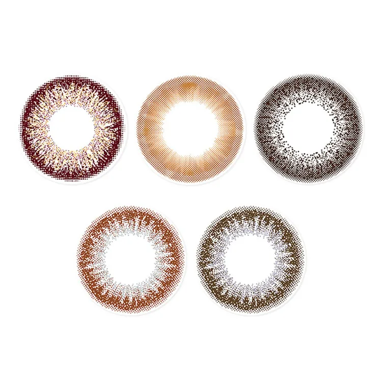 Wholesale factory price chocolate 1 month colors eye lenses color contact lens