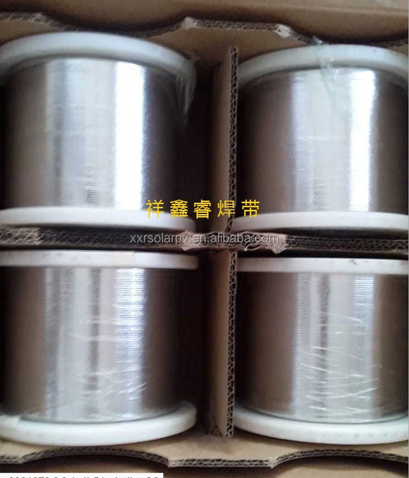 5*0.2mm High Purity Oxygen Free Copper Black Color Busbar Wire for Solar Panel Connecting Soldering Cell