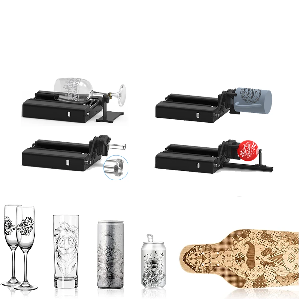 TWOTREES TR2 Pro Rotary Roller Laser Engraver Y-axis Rotary Roller With 360 Rotating For Laser Engraving Cylindrical Objects Can