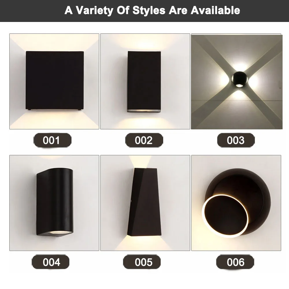 Summao Outdoor Waterproof aluminum Wall Lamp Four-sided Luminous Living Room Corridor Aisle Lamp Round Led Decorative Lamp