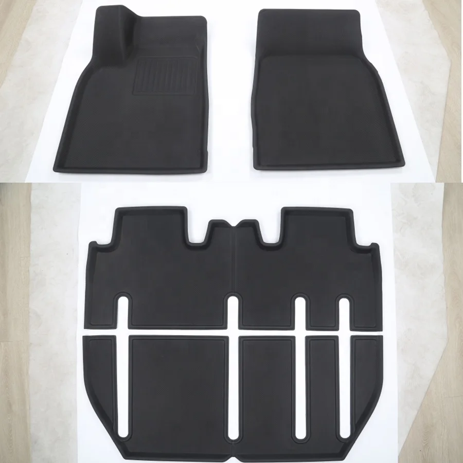 Universal Car All Set For 7 seats Floor Mats 2023 Tesla  Model X Waterproof Wearable