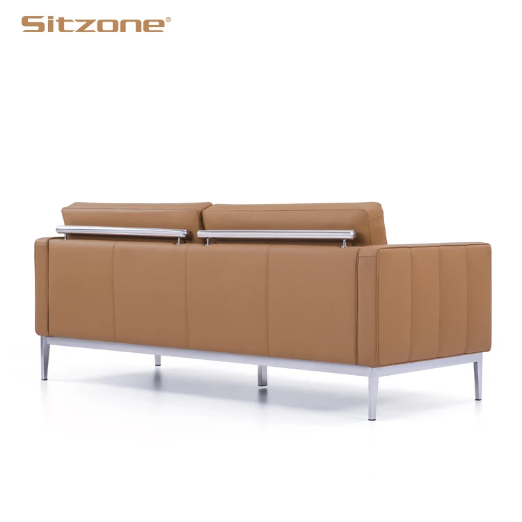 Knock Down Packing Office Faux Leather Couch Sets Living Room Furniture