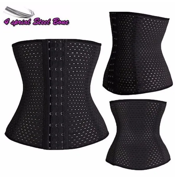 Breathable tummy girdle belt sports body shaper waist trainer control corset