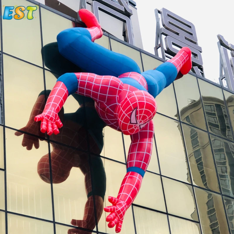 New design high advertising big inflatable superhero inflatable character model spiderman iron man model for event