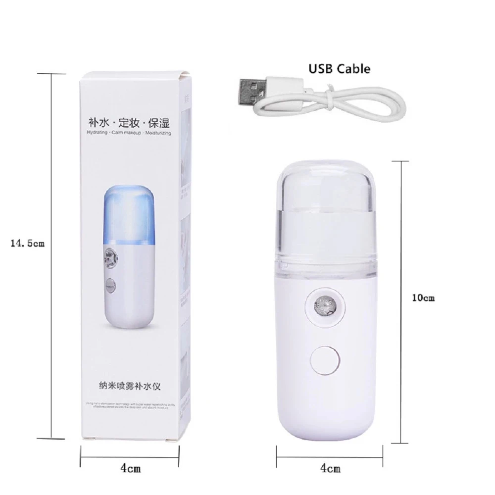 New Design  Mini USB Nano Facial Spray Mist Machine Deeply Beauty Care face steamer machine