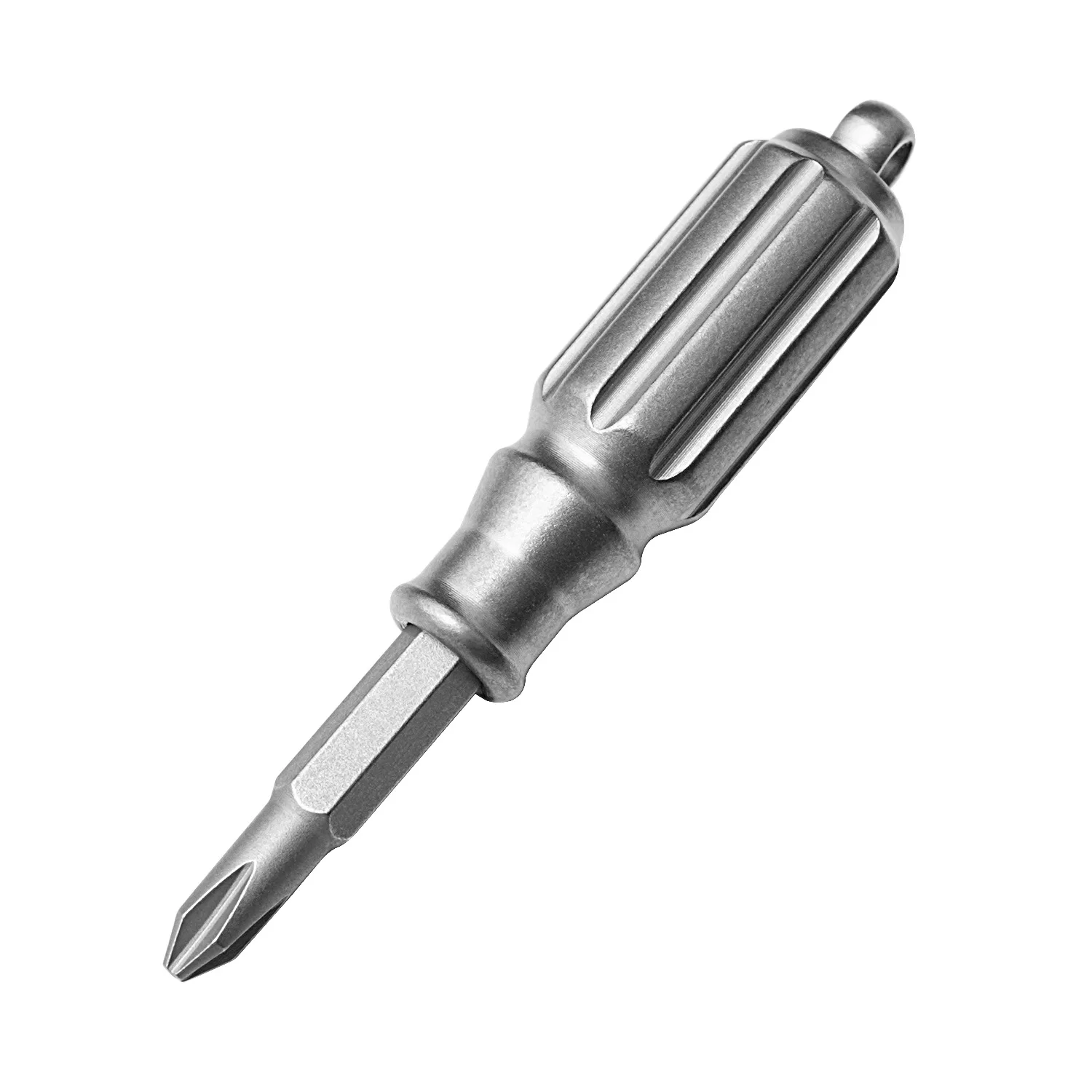 Mini Titanium Alloy Magnetic Screwdriver Torx Slotted Portable EDC Small Tool Box Portable Palm Screwdriver Steel Plastic