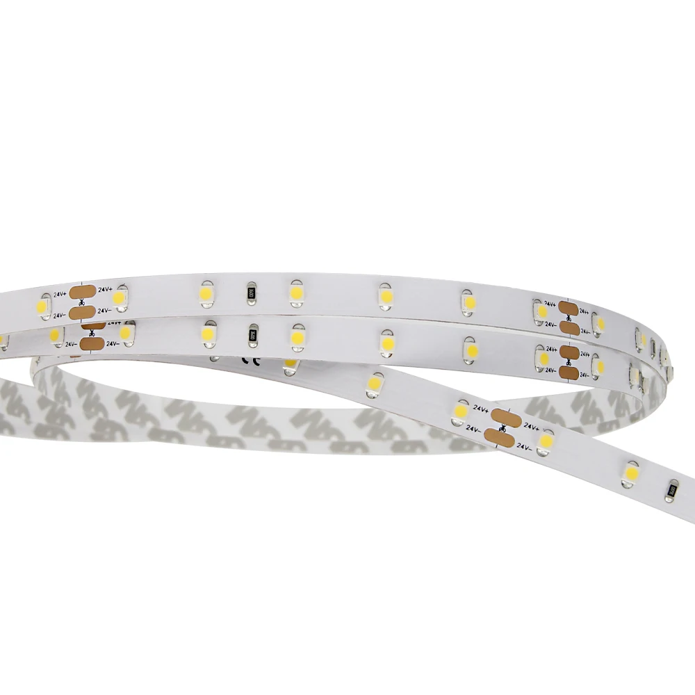 3528 60 светодиодов, 4,8 Вт, ip66, водонепроницаемая светодиодная лента 24 В, белая светодиодная лента для мебели