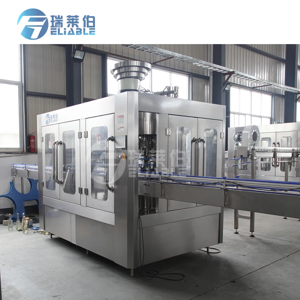 
3 in 1 Glass Bottle Red Wine Filling Equipment For Liquid Drinks 