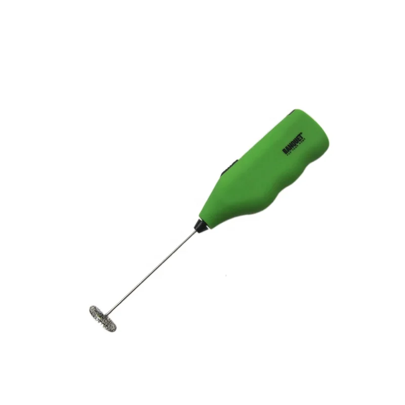 Cheap price green color custom logo milk frother plastic rubber painting milk frother plastic formula blender