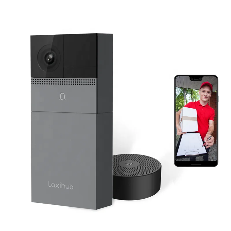Laxihub AI Human Motion Detection Long Battery Life Cloud Doorbell WiFi Camera