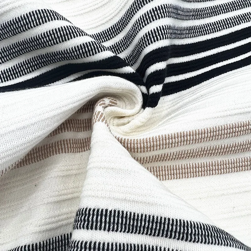 Medium Weight Custom Cvc 93 Cotton 7 Polyester Ottoman Fabric Ottoman Rib Knitting Fabric For Hat Cap