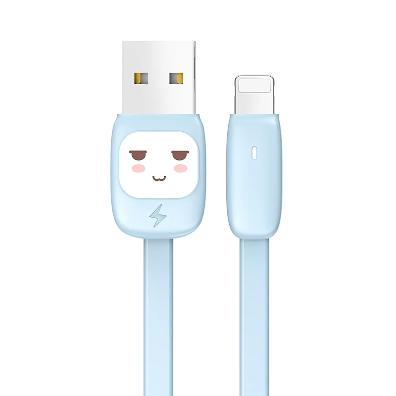 US-SJ231 U7 Бесплатная доставка 1,2 м конфеты цвет мультфильм милый Освещение данных USB кабель для Iphone