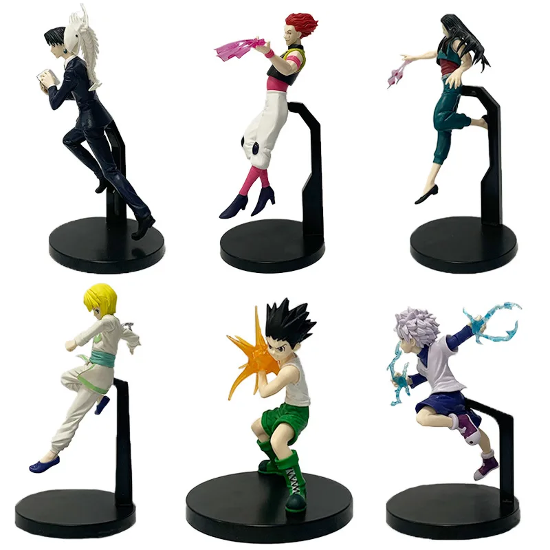 6 Styles Hunter X Hunter Japanese Anime Action Figure Anime GON FREECSS PVC Collectible action Figures Cartoon Figure Statue Toy