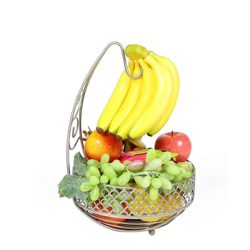 Металлическая железная декоративная подвесная Банановая корзина для хранения овощей и фруктов