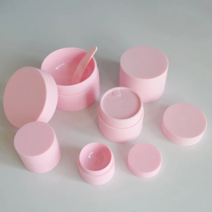 Free sample custom new color cosmetic packaging 20ml 30ml 50ml empty face care cosmetic plastic cream jars