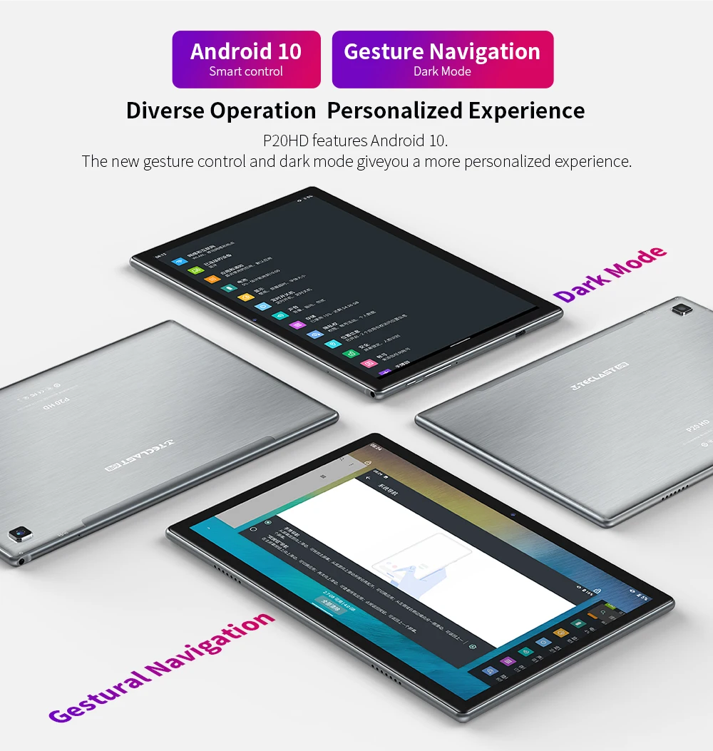 Новейшая модель; Teclast P20HD планшетный ПК с системой андроида и 10 таблетки 4 аппарат не привязан к оператору сотовой связи 1 дюймов Гб оперативной памяти 64 встроенной 1920x1200 SC9863A Octa Core tabletas