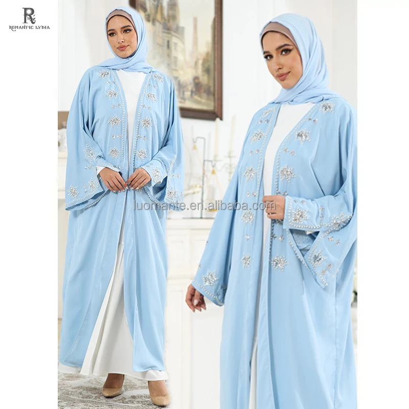 Abaya Manufacturer Custom saudi arabia abaya designs Islamic Muslim turkish style abaya with Pearl