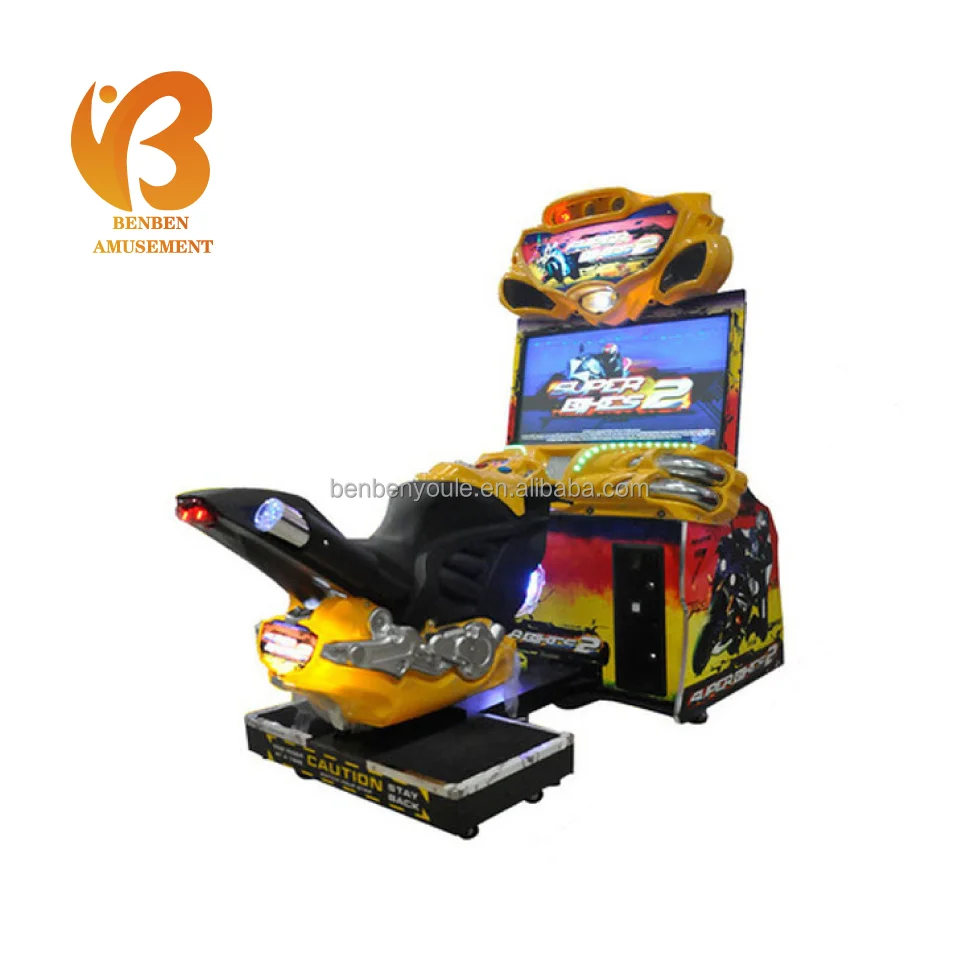 Hot Sale Coin Operated Racing Arcade Driving FF Motor Motorcycle Gp Simulator Arcade Game Machine For Sale