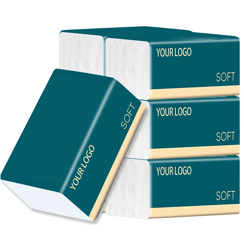 Daily Soft Facial Tissue 3ply 4ply 5 Ply Natural Wood Pulp Tissue Custom Size Facial Tissue