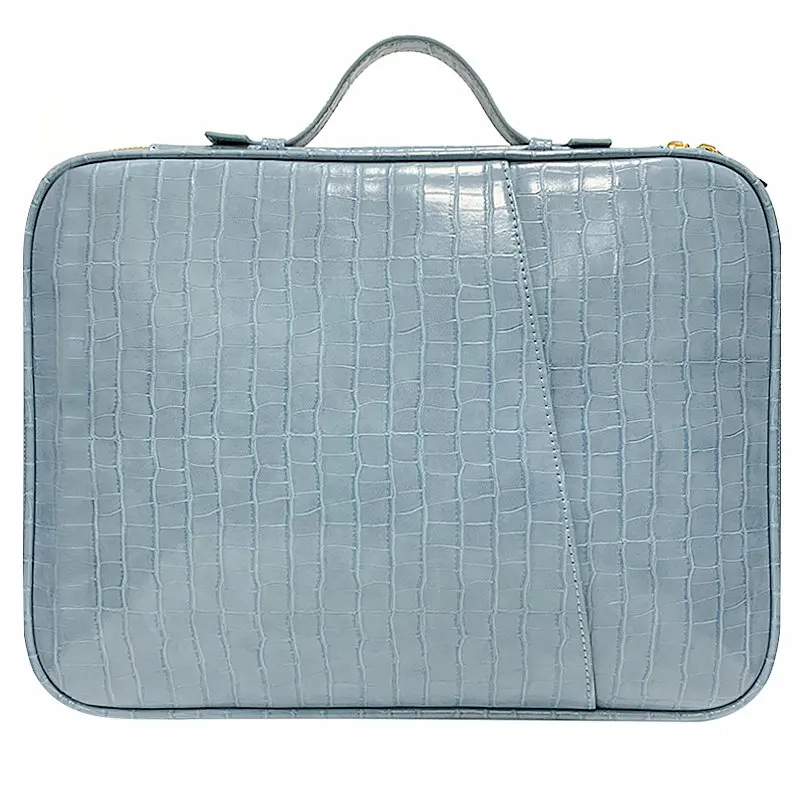 Customized University Crocodile File Folder Pouch Travel Document Bag Hot Laptop Book File A4 Paper