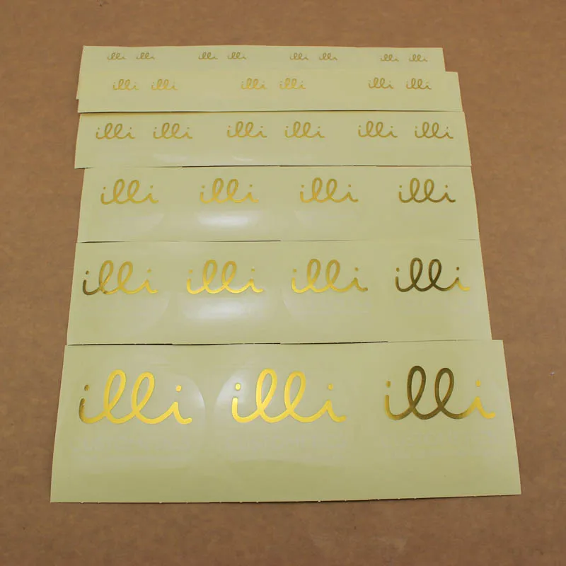 OEM/ODM Promotion Label manufacturer printing cosmetics transparent sticker, gold foil clear sticker custom