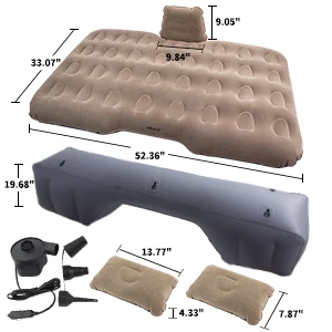 NPOT Car Air Mattress Backseat Inflatable Car Mattress Portable Travel Camping Mattress Sleep Bed for Truck Road Trip