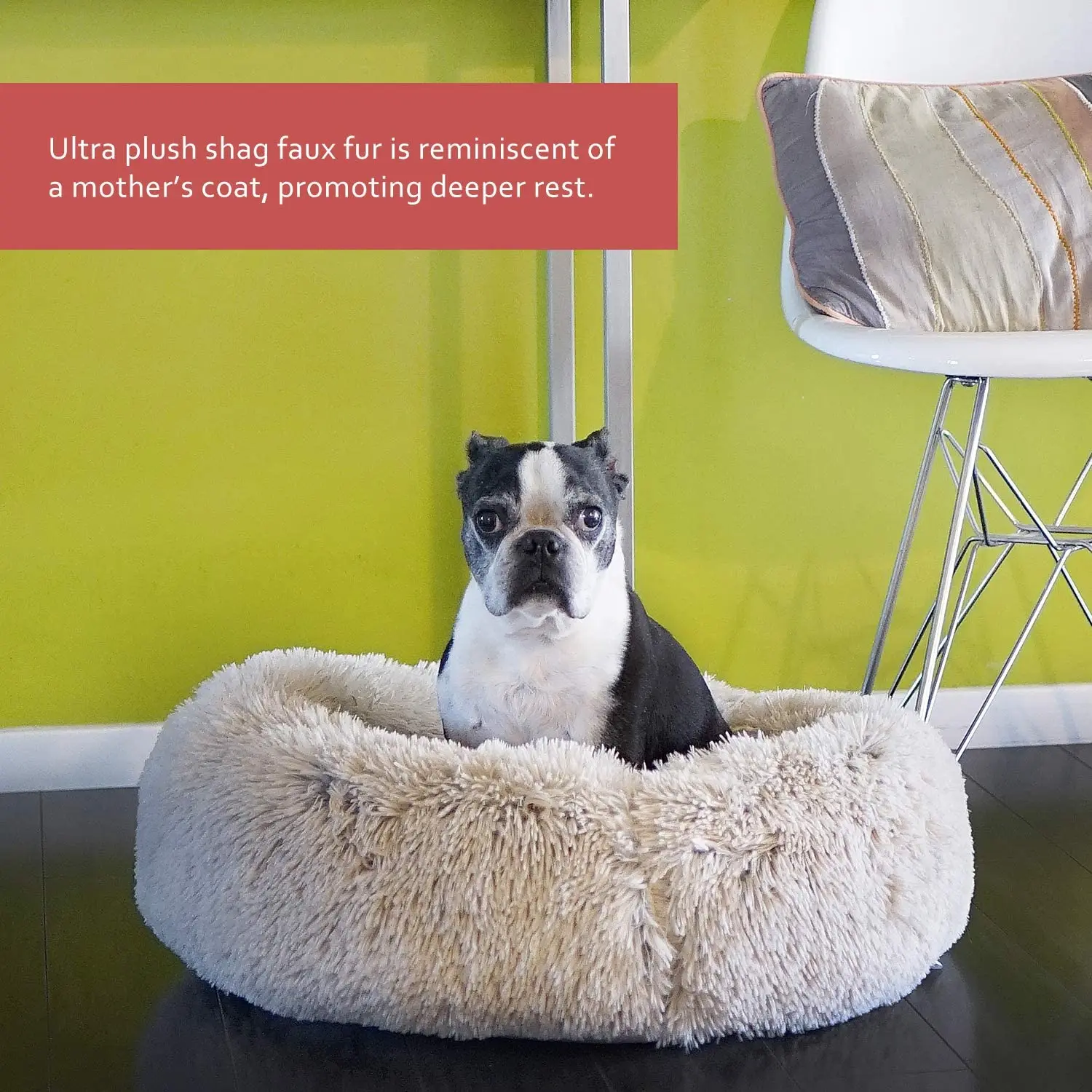 Wholesale Orthopedic Custom Luxury Soft Plush Warm donut Pet Bed Cushion Sofa Cat Dog Pet Bed