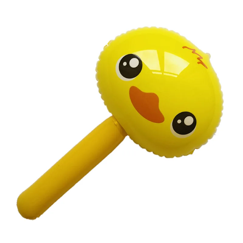 Hot selling Amazon inflatable frog bear pig duck kitty dog stick animal stick toys for kids