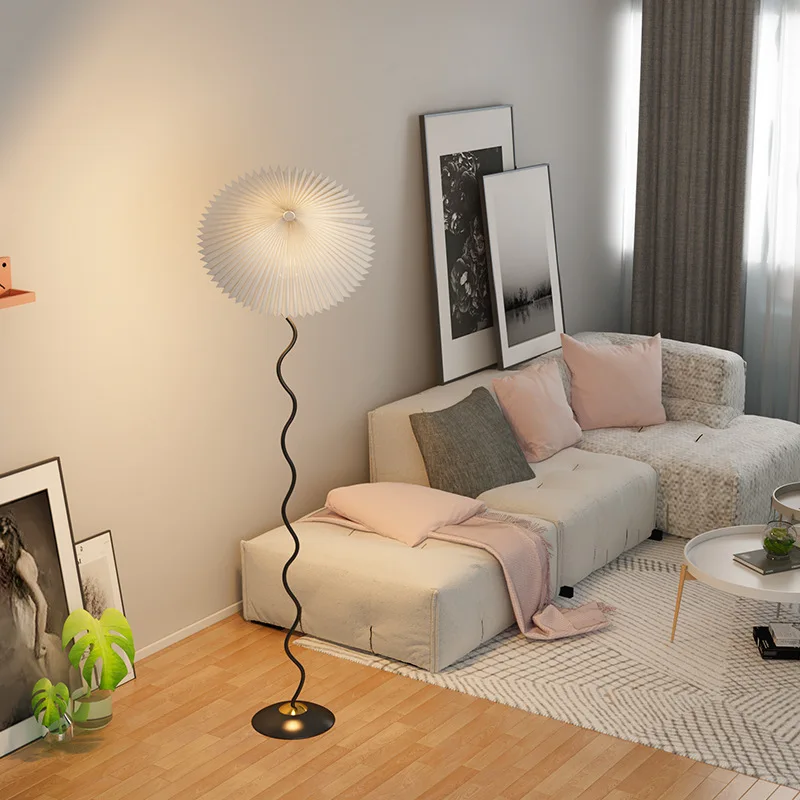 New customer discount Umbrella creative pleated lamp nordic modern floor lamps for living room decor