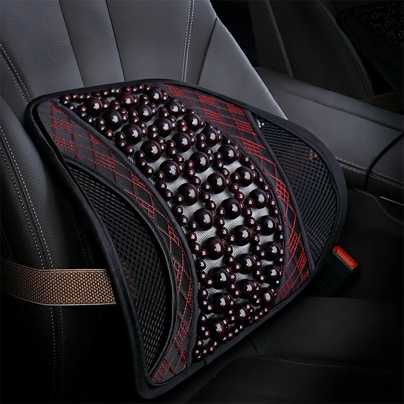 High Quality Wooden Bead Car Back Brace Lumbar Support Waist Pillow Cushion For Seat Chair