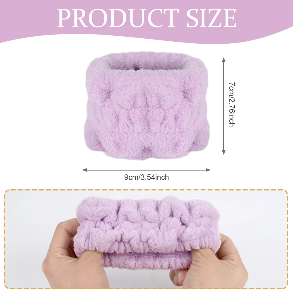 New Design Washband Microfiber Towel Scrunchies Spa Skin Care Wrist Bands For Washing Face
