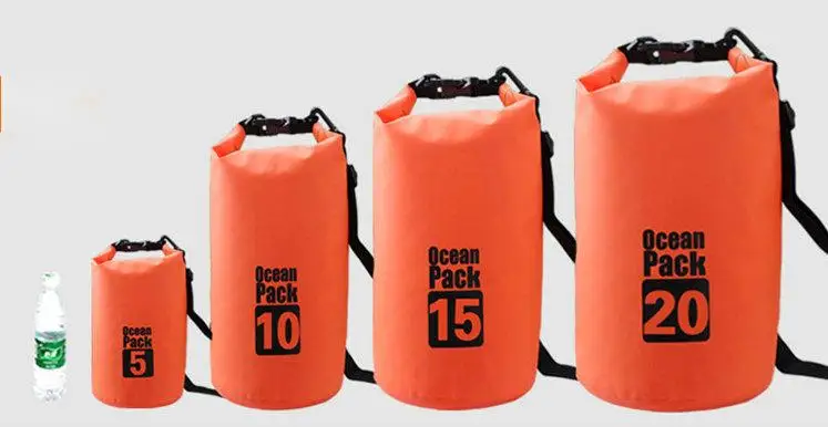 Tarpaulin 5l Ocean Pack Outdoor Waterproof Dry Bag Pvc Outdoor Sport 250D-500D PVC or Polyester Fabrics with Shoulder Straps