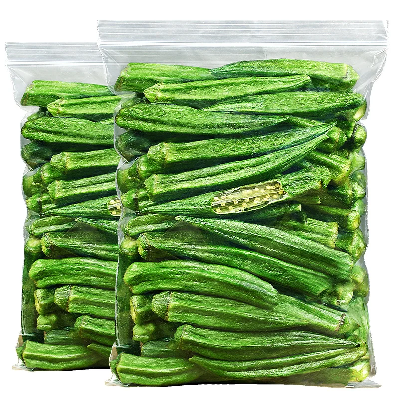 Wholesale Ready-to-eat Vegetable Snacks Crispy Okra Dried Vegetables Snacks