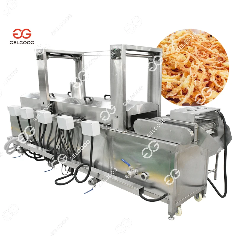 Gelgoog Fried Snack Production Line Automatic Onion Rings Frying Machine Equipment for Frying Onions