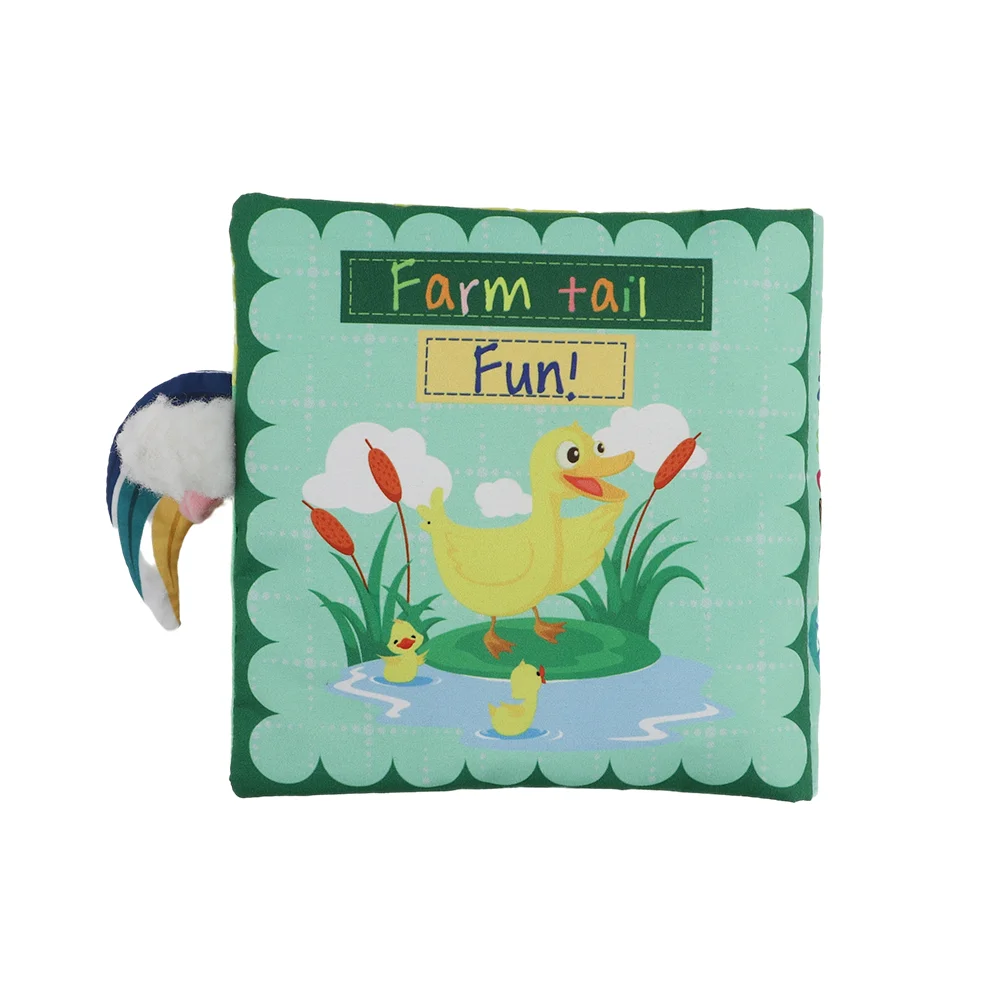 Hot sale educational felt fabric toy baby cloth book baby quiet book fabric sample book