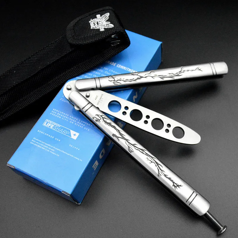 double dragon pattern Balisong butterfly Knife Trainer tool